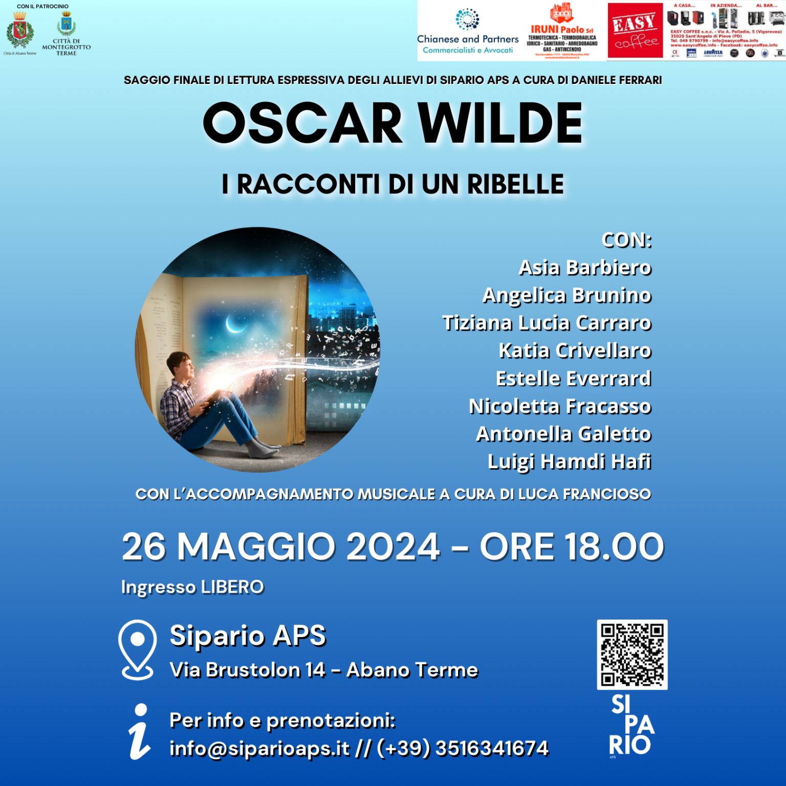 Oscar Wilde. I racconti di un ribelle – Saggio finale Laboratorio Lettura Espressiva