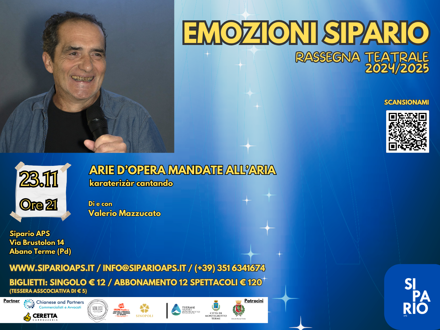 ARIE D’OPERA MANDATE ALL’ARIA – Rassegna Teatrale EMOZIONI SIPARIO