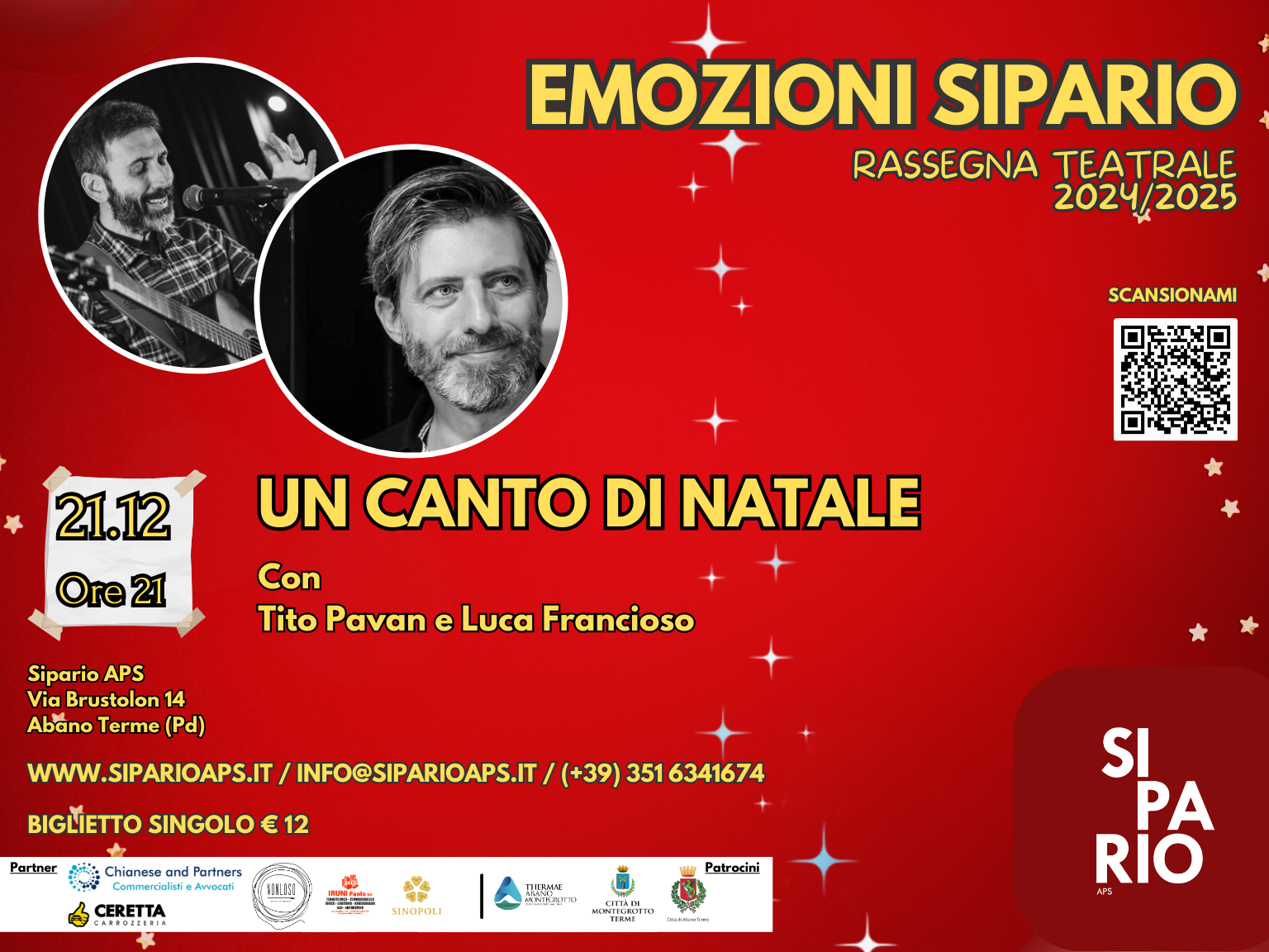 UN CANTO DI NATALE – Rassegna Teatrale Emozioni Sipario