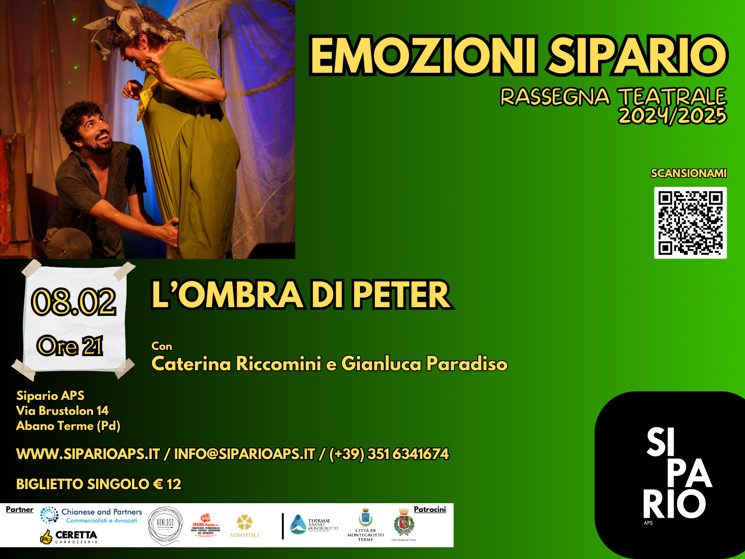 L’OMBRA DI PETER – Rassegna Teatrale EMOZIONI SIPARIO